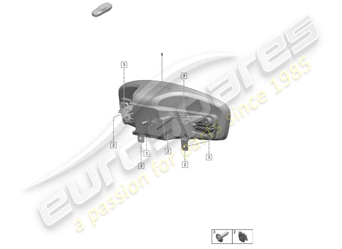 porsche 2025 (macan-e) combi-instrument part diagram