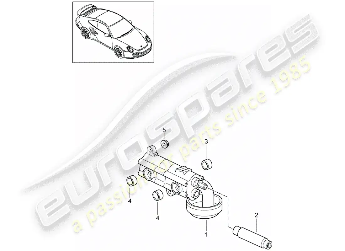 porsche 2011 (997-2 turbo / gt2 rs) oil pump parts diagram