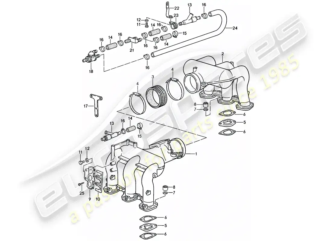 porsche 1988 (911) for - l-jetronic iii parts diagram