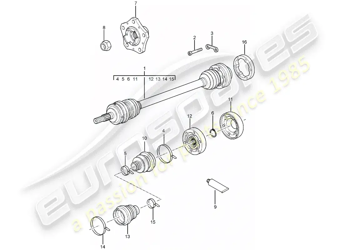 porsche 2004 (996) drive shaft - wheel hub - f >> 99-2s603 555 - f >> 99-2s642 147 - f >> 99-2s630 713 - f >> 99-2s603 622 - f >> 99-2s642 181 - f >> 99-2s630 736 parts diagram