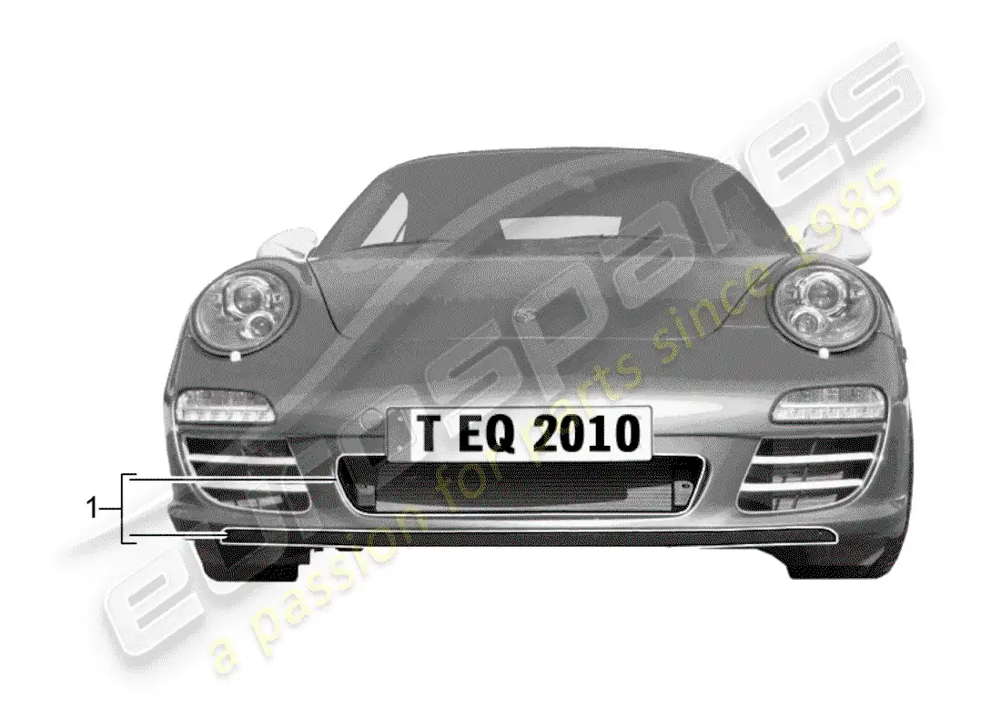porsche 2007 (tequipment) radiator parts diagram
