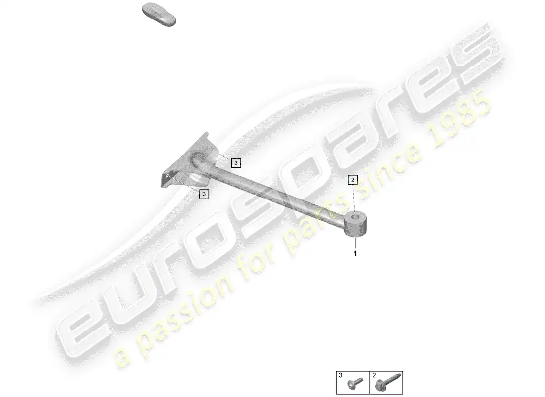 porsche 2019 (718 boxster spyder) dome strut parts diagram
