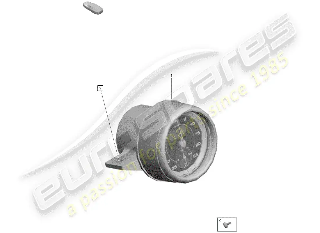 porsche 2019 (718 boxster spyder) stopwatch parts diagram