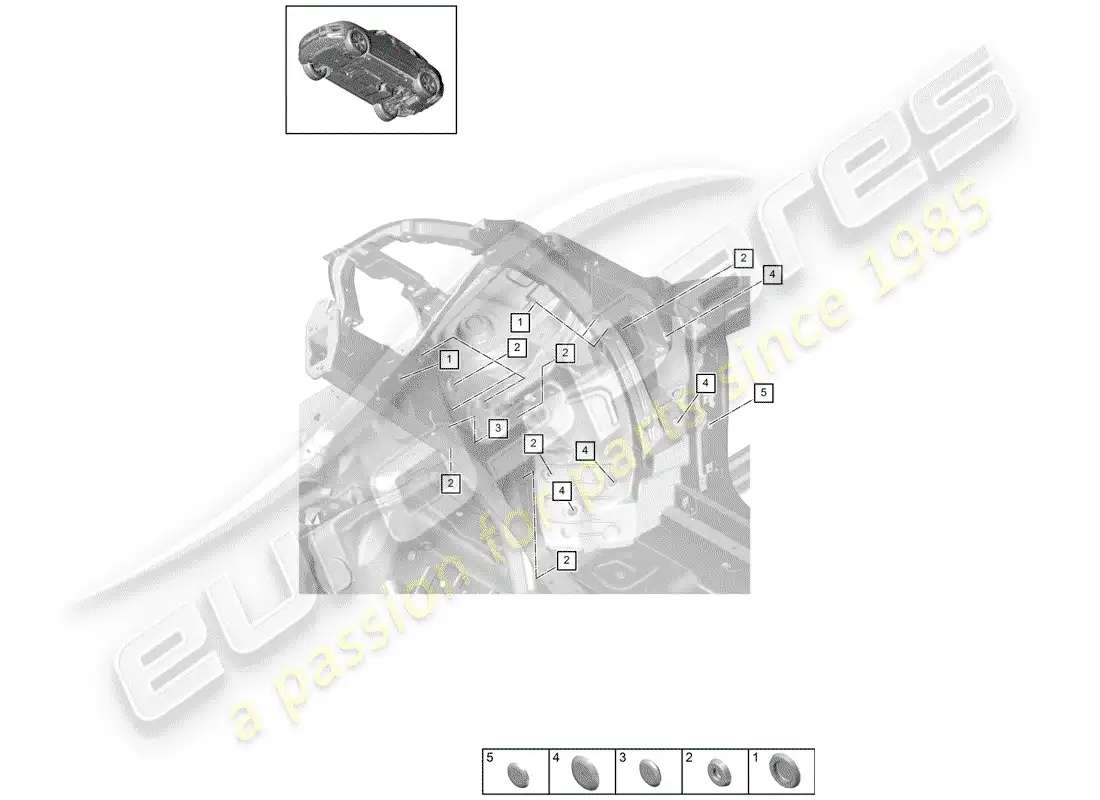 porsche 2020 (macan) plug parts diagram