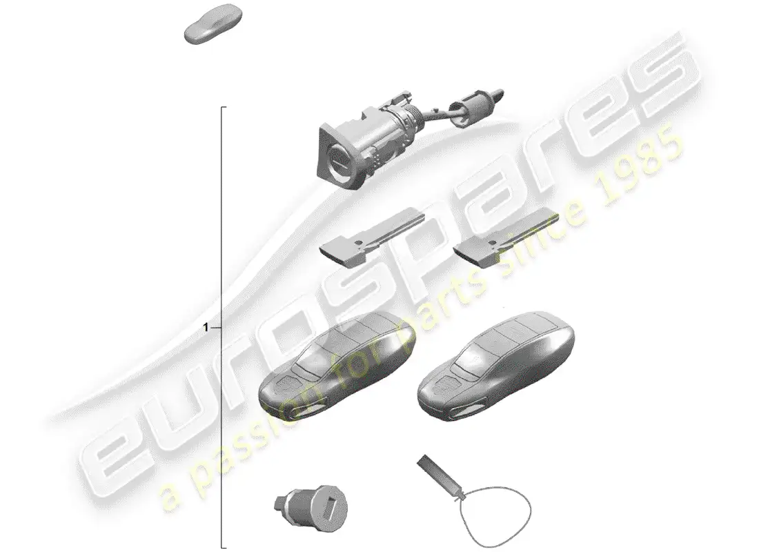 porsche 2020 (718 boxster spyder) repair kit parts diagram