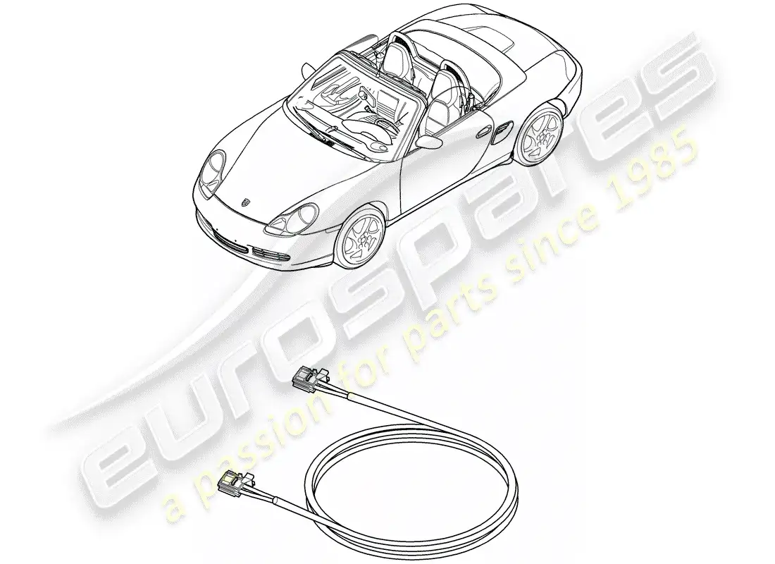 porsche 2003 (986 boxster) light fibre optic - d - mj 2003>> part diagram