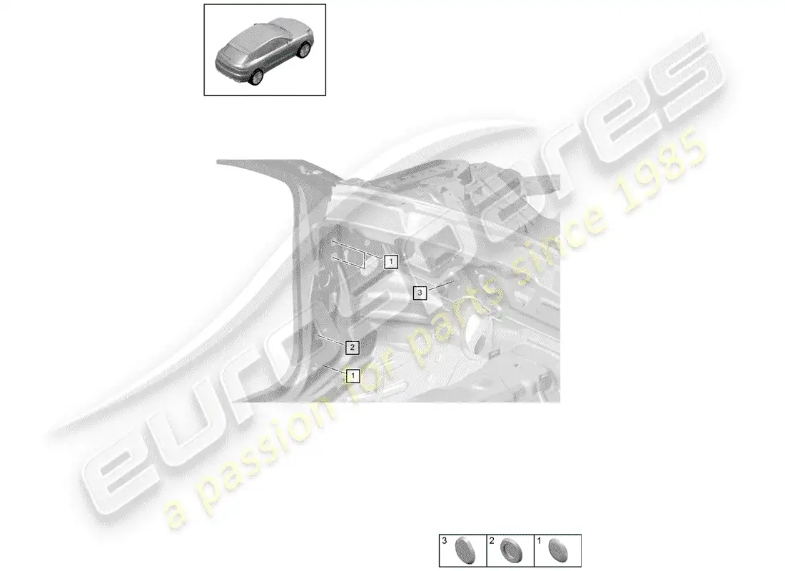 porsche 2020 (macan) plug parts diagram