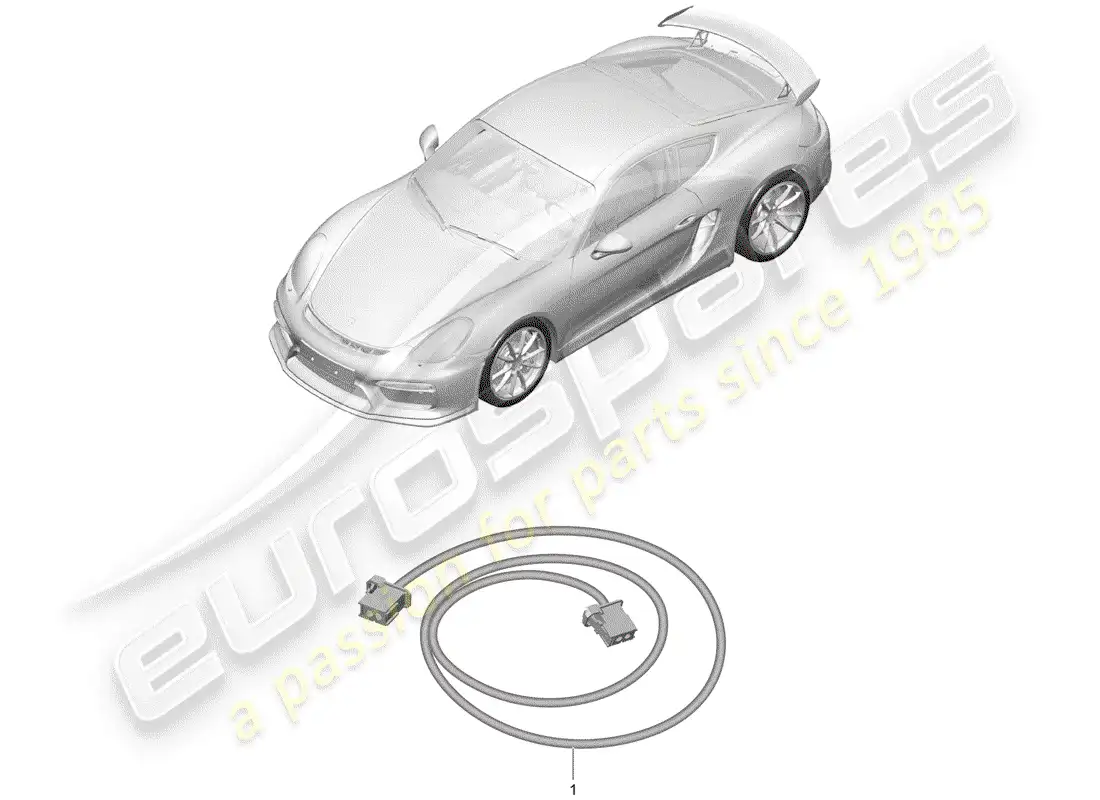 porsche 2016 (981 cayman gt4) wiring harnesses parts diagram