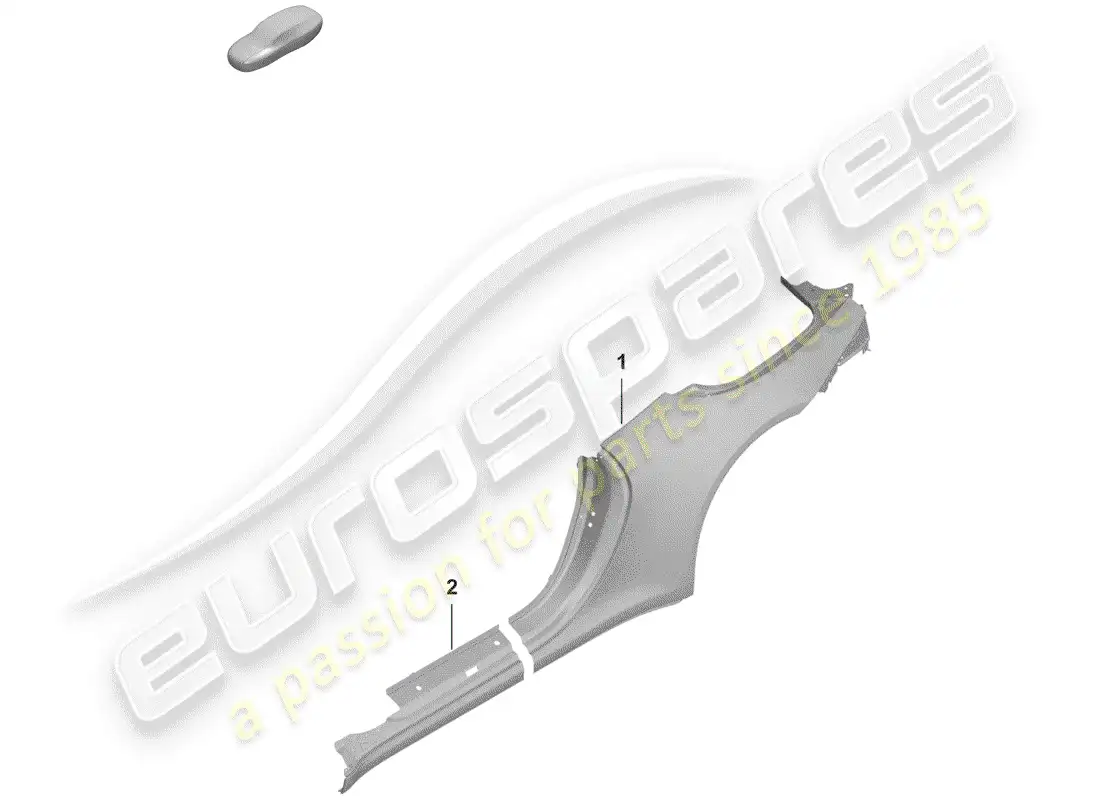 porsche 2019 (992-1) side panel parts diagram