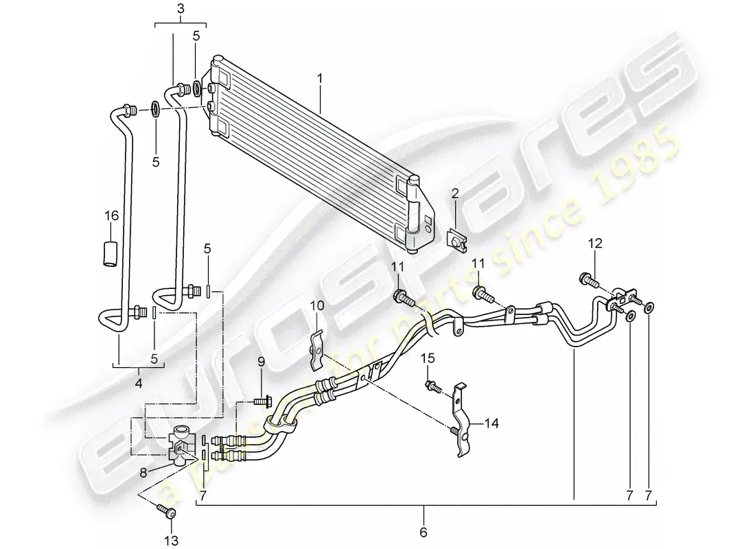 porsche 2009 (cayenne e1 9pa) tiptronic part diagram