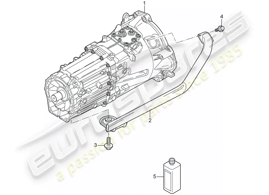 porsche 2007 (cayenne e1 9pa) replacement transmission parts diagram