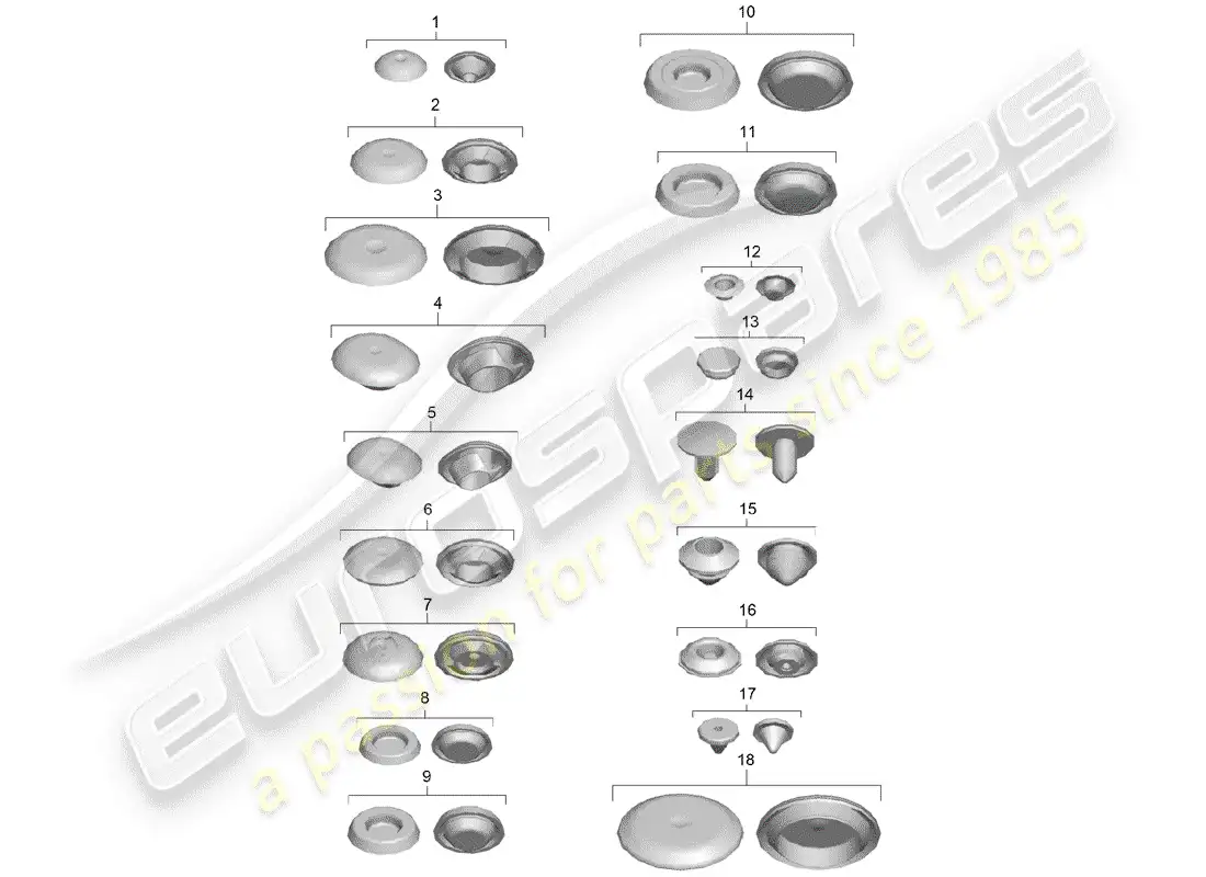 porsche 2016 (991-1 turbo) plug parts diagram