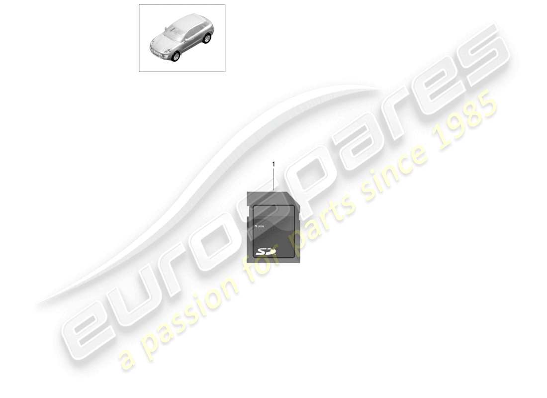 porsche 2021 (panamera 971-1) sd card software navigation system part diagram