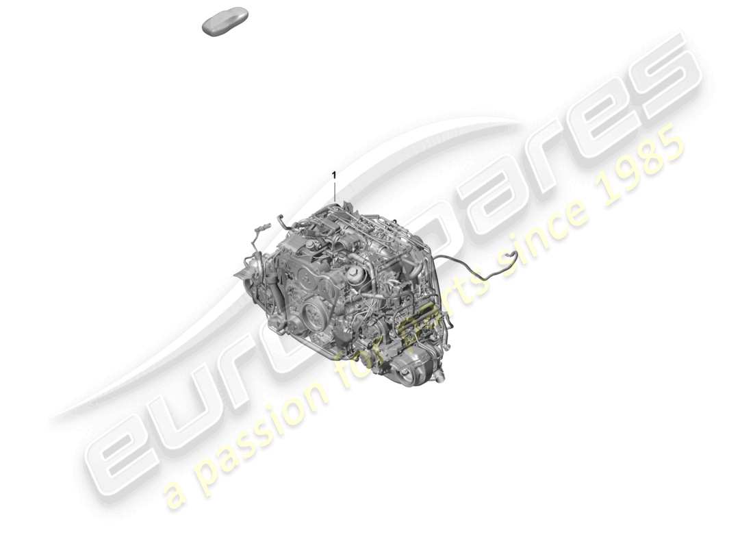 porsche 2023 (992-1 turbo / s) replacement engine part diagram