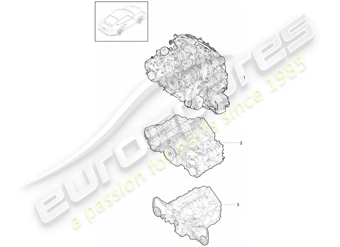 porsche 2013 (997-2 turbo / gt2 rs) replacement engine parts diagram