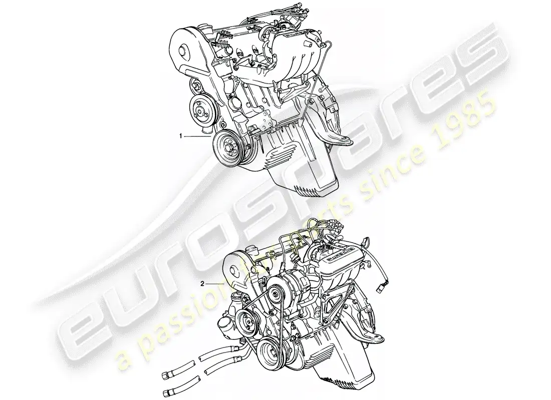 porsche 1979 (924) replacement engine parts diagram