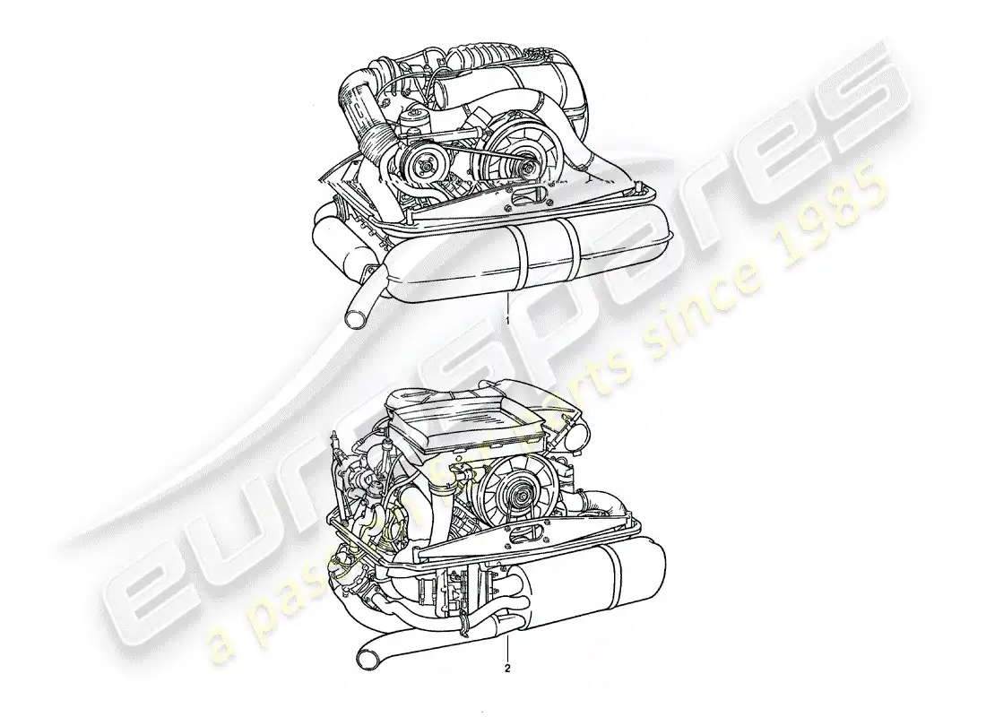 porsche 1981 (911) replacement engine parts diagram