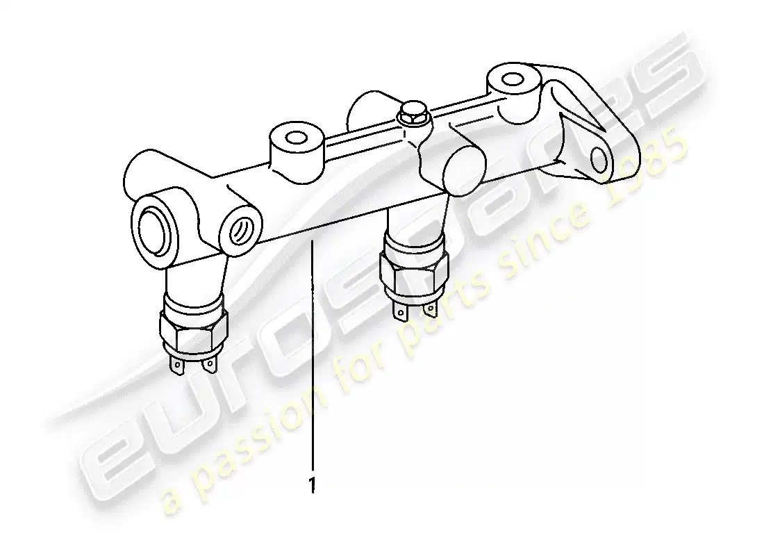 porsche 1979 (924) brake master cylinder parts diagram