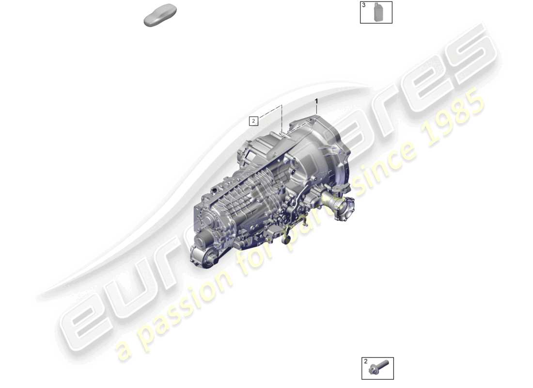 porsche 2022 (992-1 gt3/rs/st) manual gearbox transmission fluid part diagram