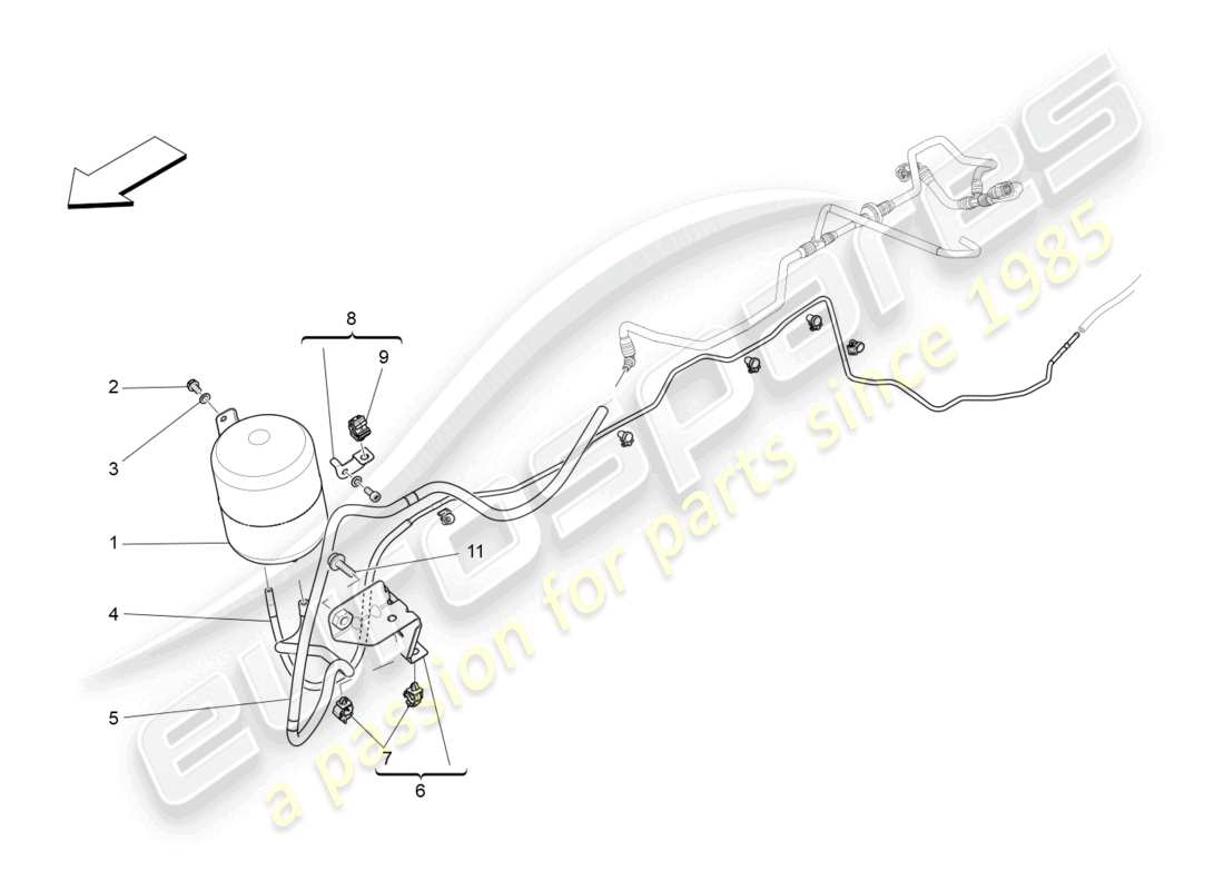 a part diagram from the Maserati Levante GTS (2020) parts catalogue