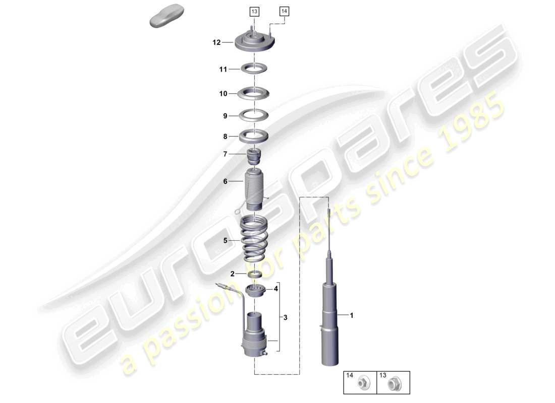 a part diagram from the porsche 992 parts catalogue