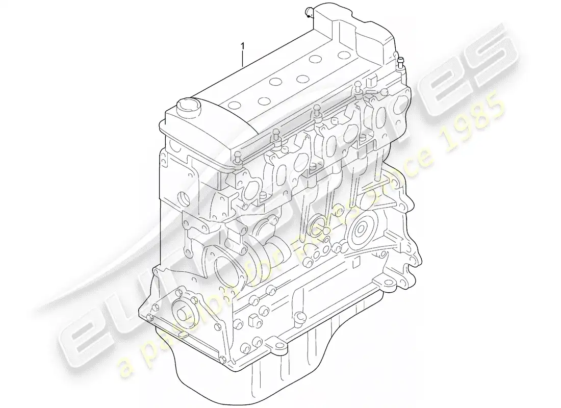 porsche 2017 (cayenne e2 92a) long block parts diagram
