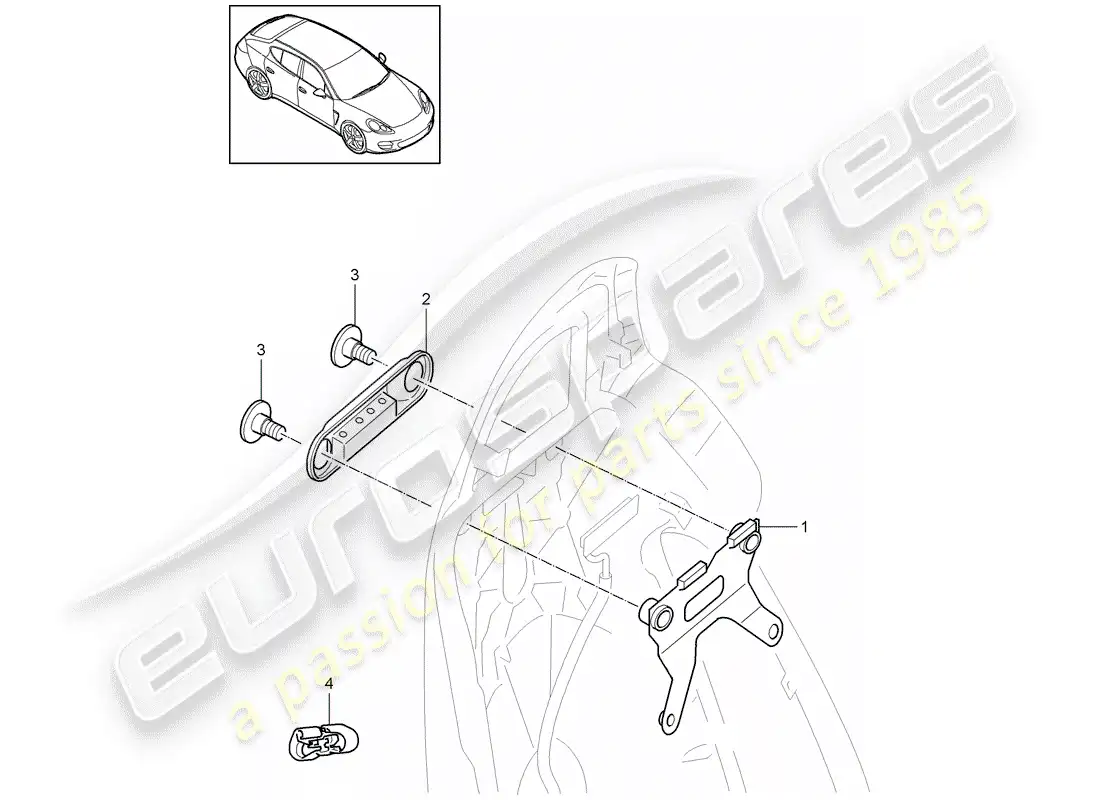porsche 2012 (panamera 970) screen parts diagram