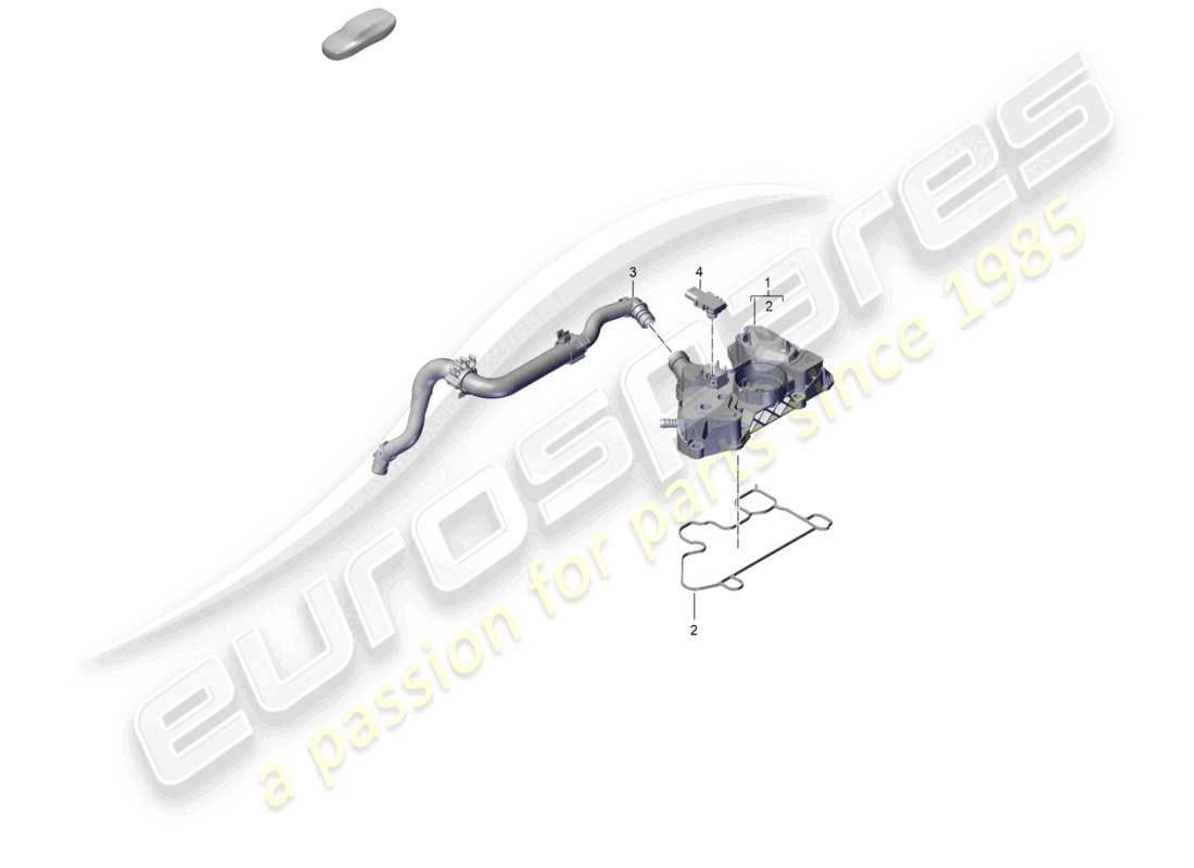 porsche 2026 (cayenne e3 pa) ventilation for cylinder block oil separator part diagram