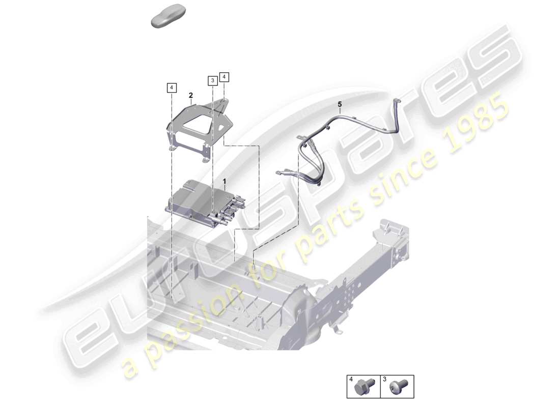 porsche 2026 (panamera 976) power and control electronics- for electric drive part diagram