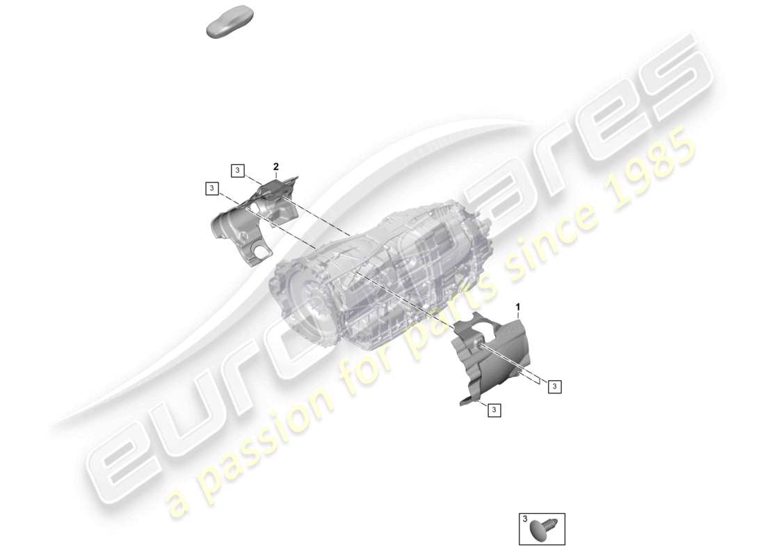 porsche 2025 (panamera 976) 8-speed dual clutch gearbox accessories part diagram