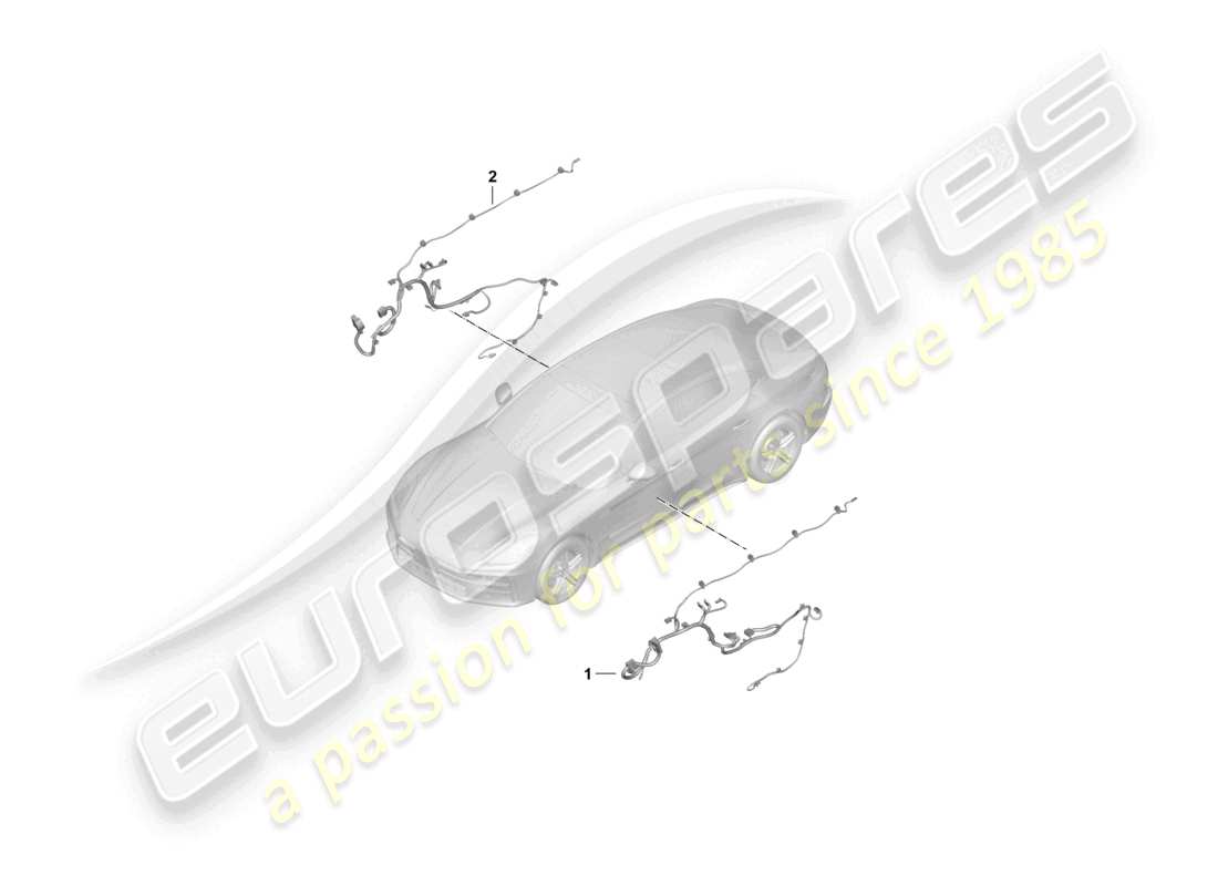 porsche 2026 (panamera 976) wiring set for door front part diagram