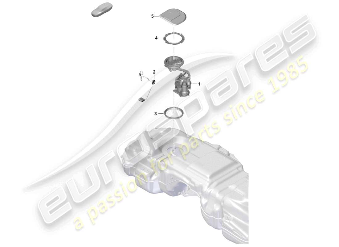 porsche 2026 (cayenne e3 pa) fuel tank fuel pump part diagram