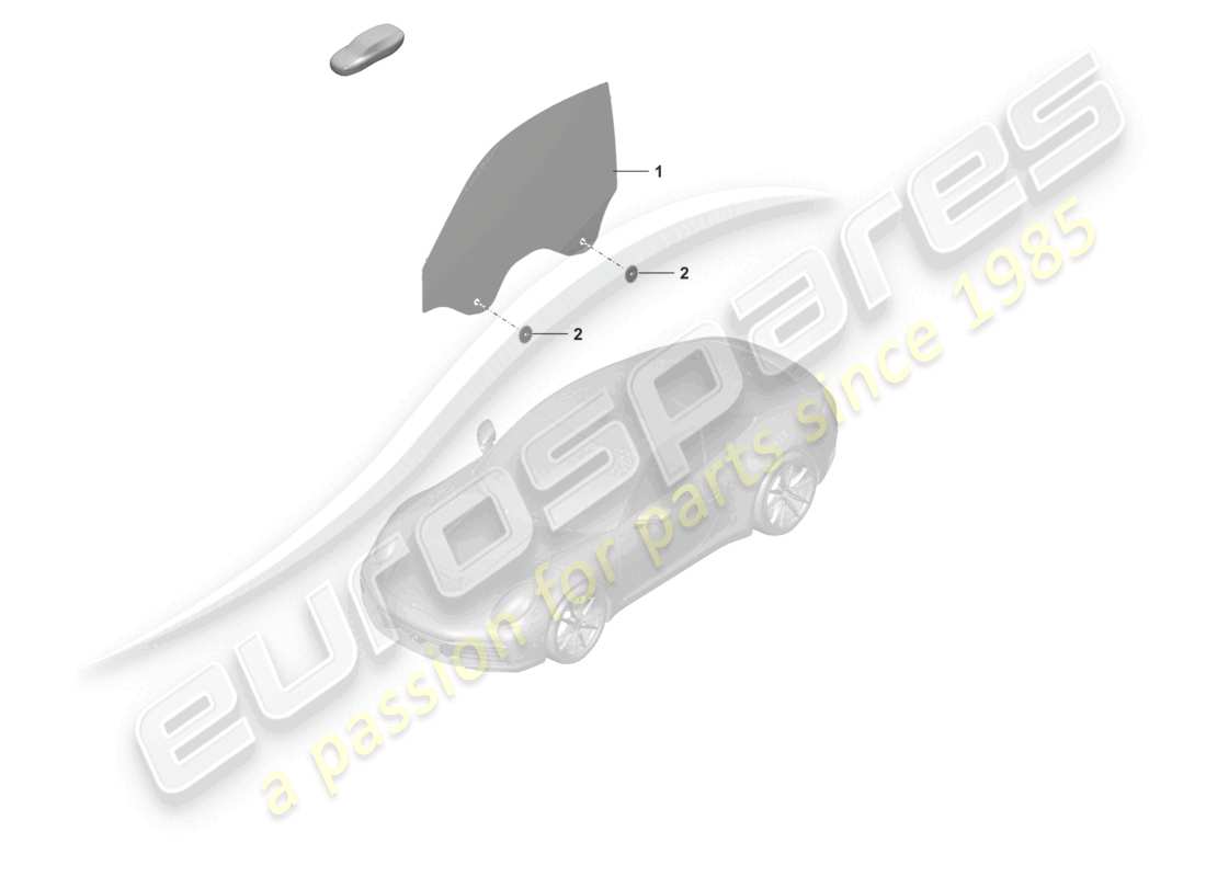 porsche 2022 (992-1) door window parts diagram