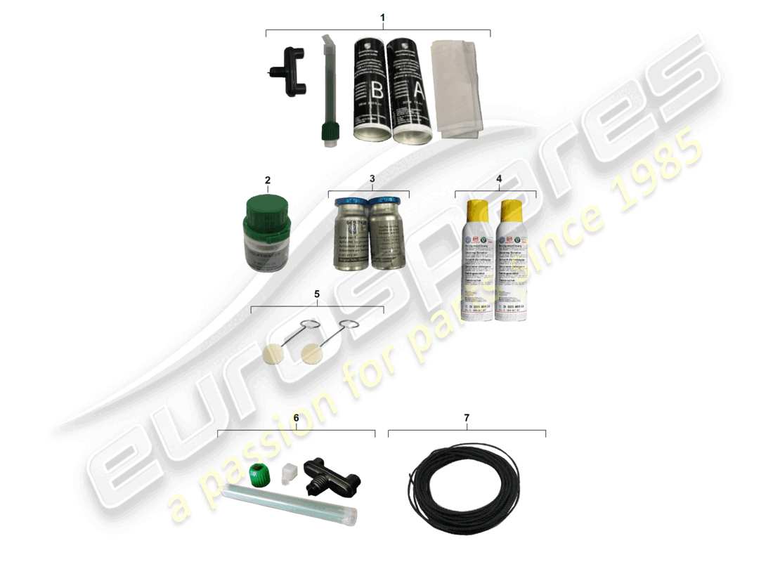 porsche 2023 (taycan 9j1-1) windscreen usa rear window 2 pack body adhesive part diagram
