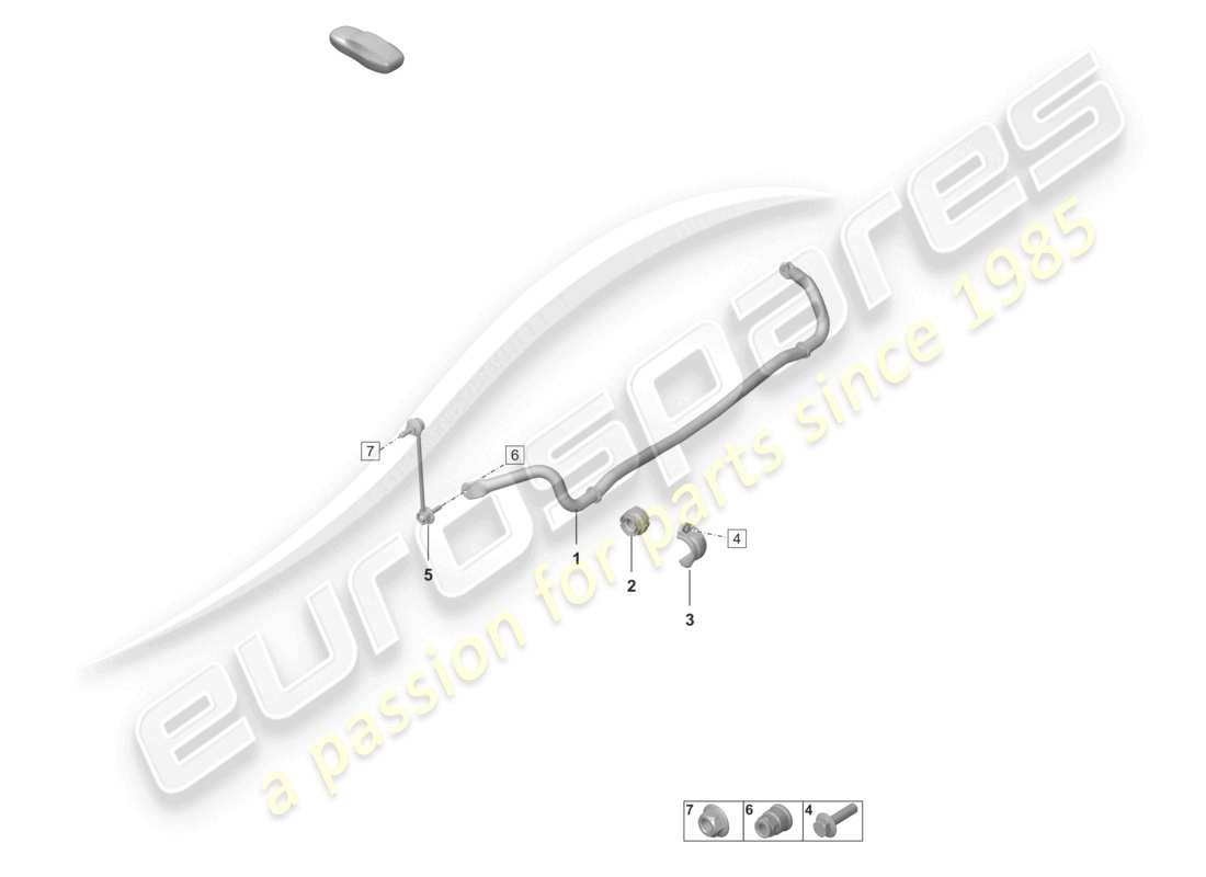 a part diagram from the porsche 2022 (992-1) parts catalogue