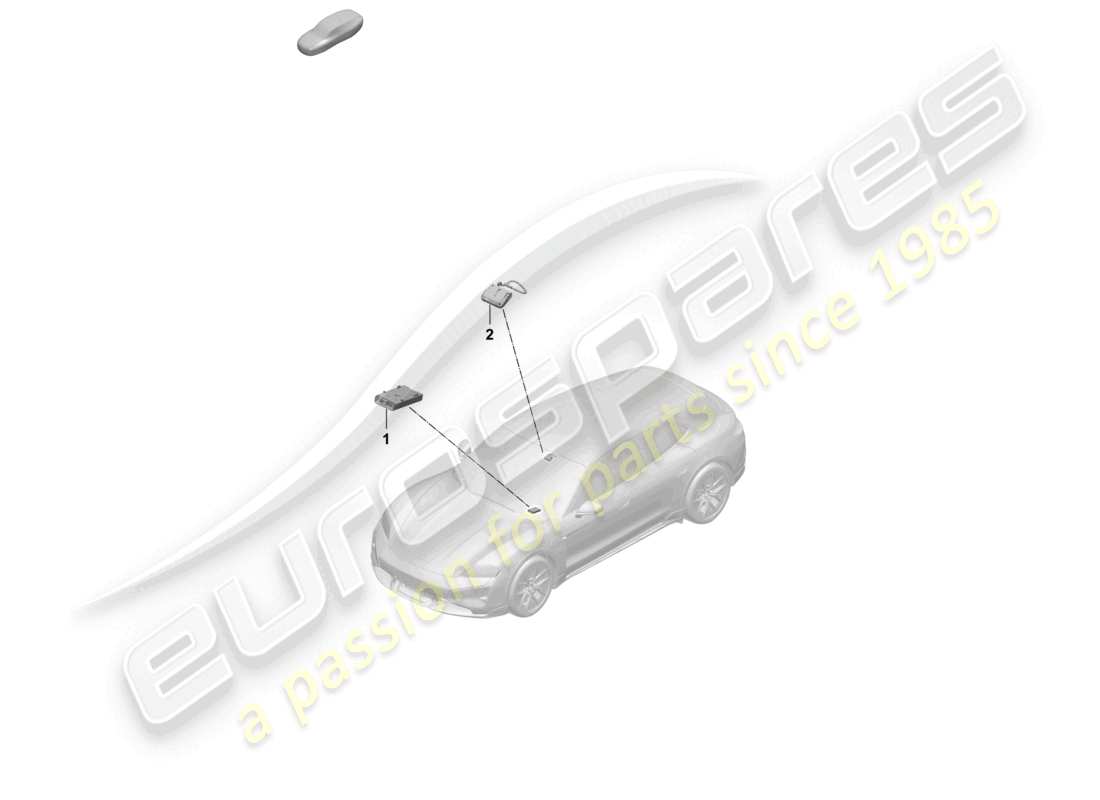VIEW PARTS DIAGRAMS FROM THE PORSCHE TAYCAN PARTS CATALOGUE a part diagram from the porsche taycan parts catalogue