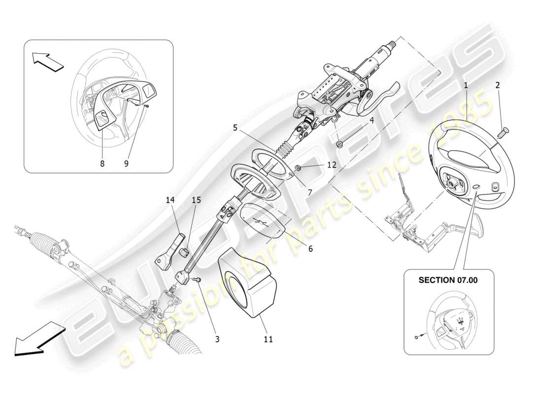 a part diagram from the maserati levante (2017) parts catalogue