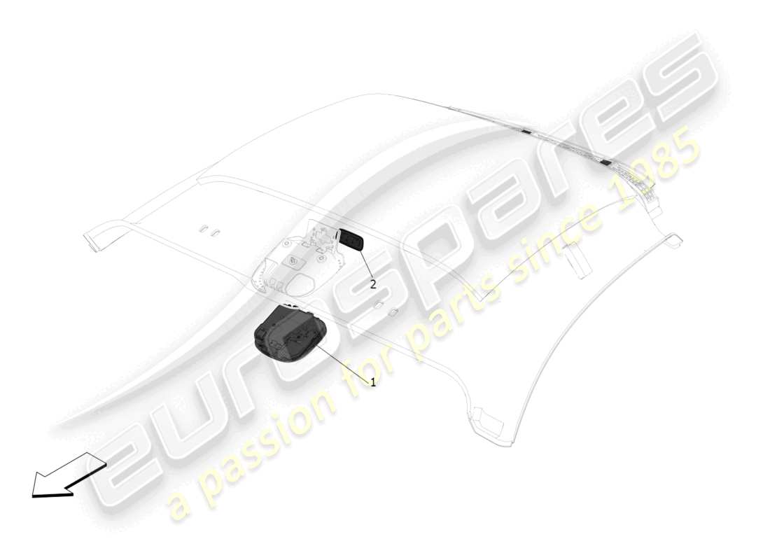 maserati mc20 (2022) internal vehicle devices part diagram