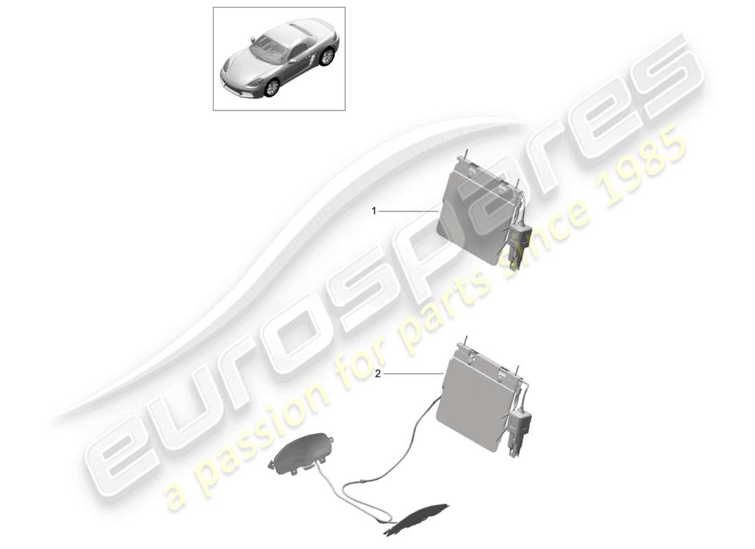VIEW PARTS DIAGRAMS FROM THE PORSCHE BOXSTER PARTS CATALOGUE a part diagram from the porsche boxster parts catalogue