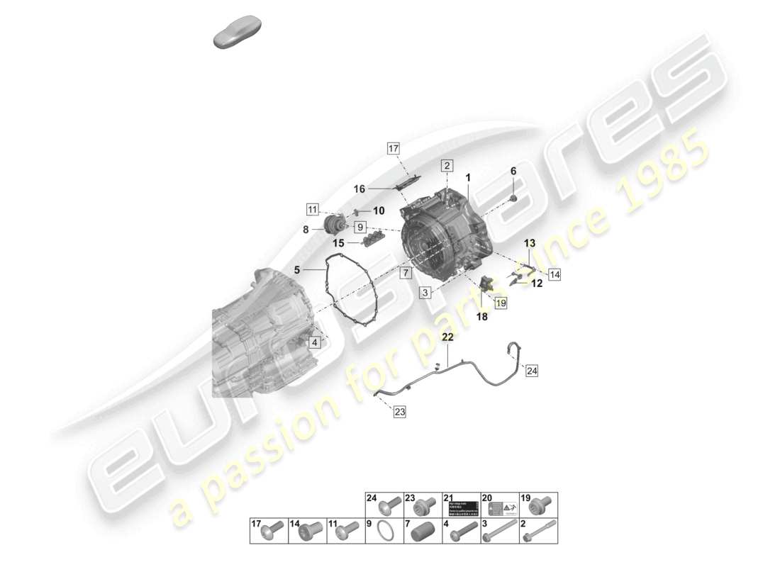 a part diagram from the porsche panamera parts catalogue
