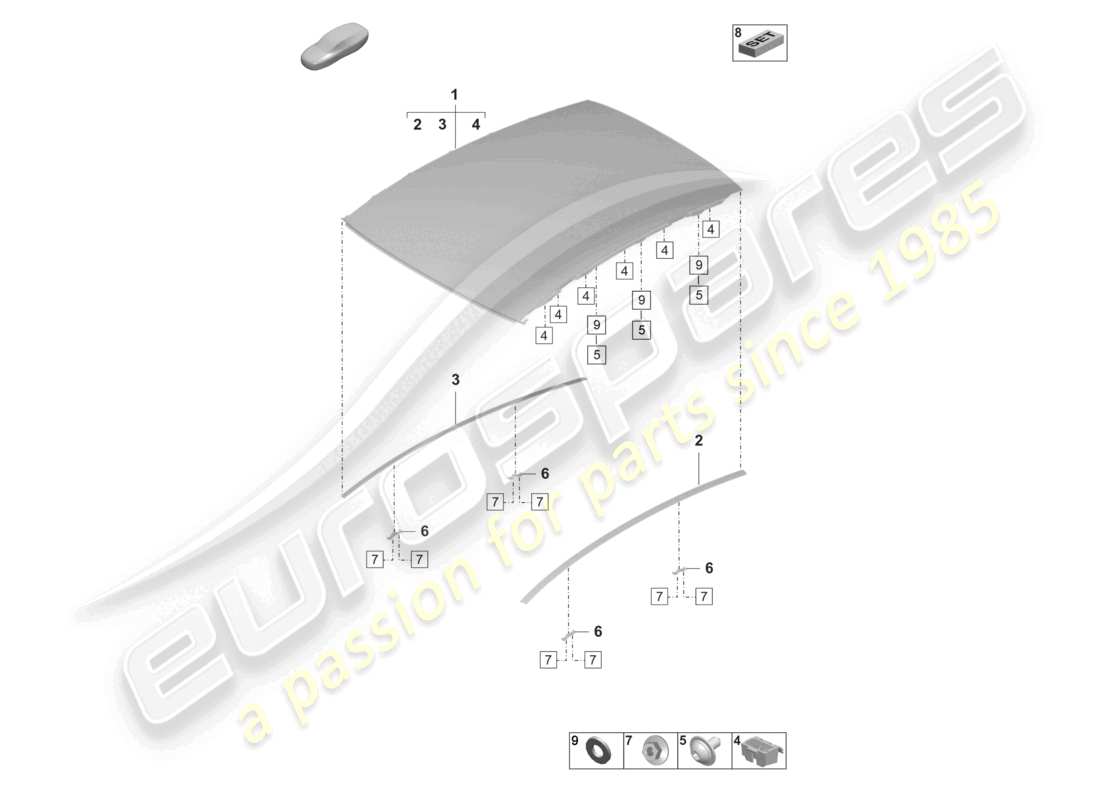 part diagram containing part number pad877069a 041