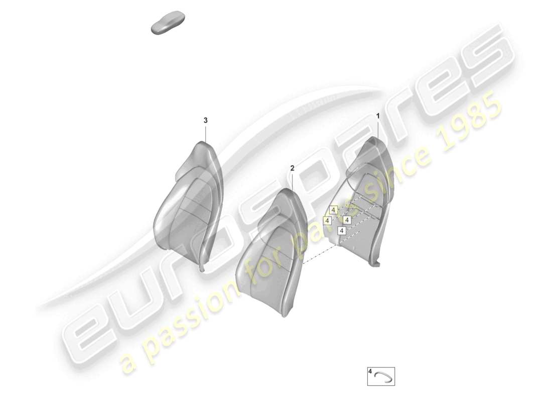 a part diagram from the porsche panamera parts catalogue