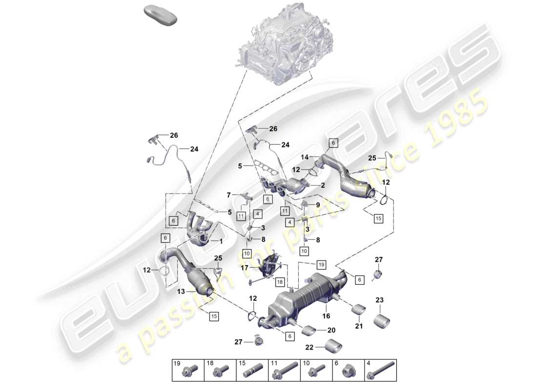 part diagram containing part number paf007634
