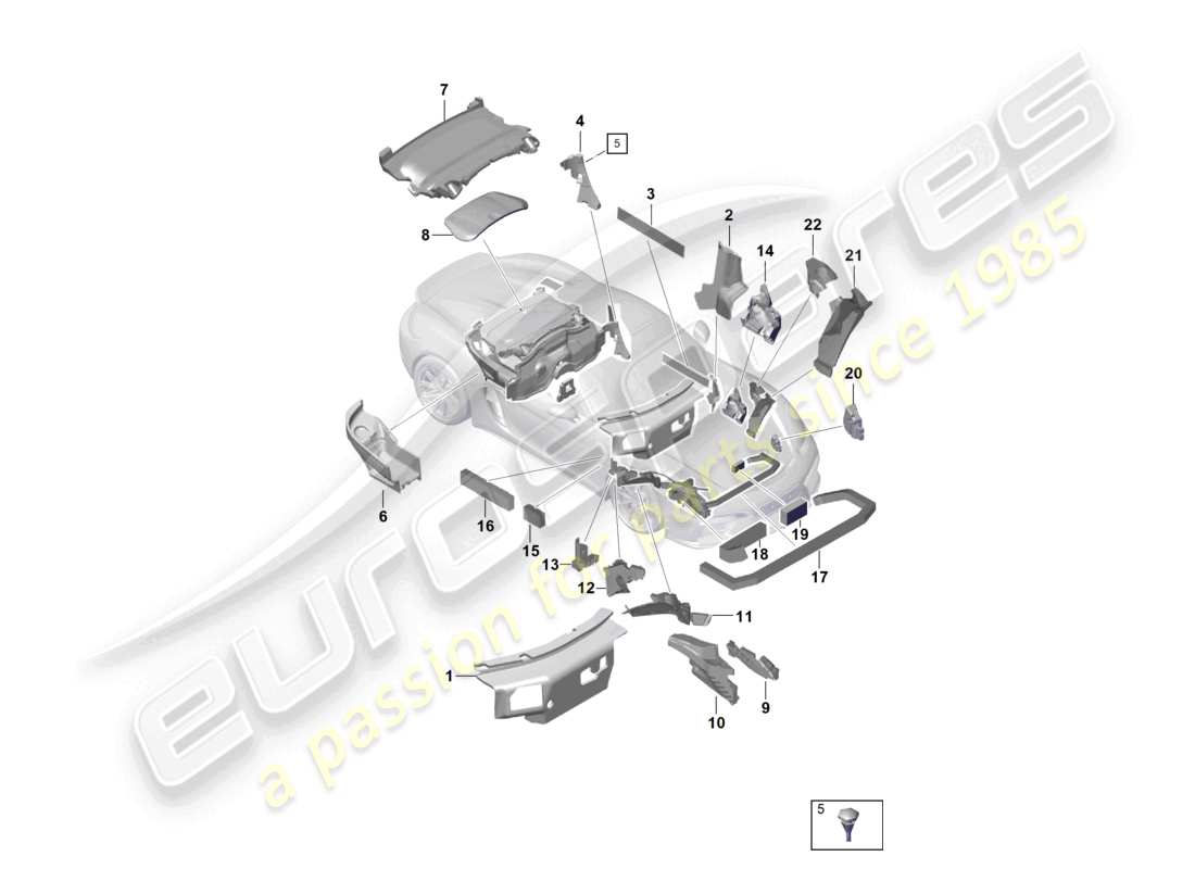 VIEW PARTS DIAGRAMS FROM THE PORSCHE BOXSTER PARTS CATALOGUE a part diagram from the porsche boxster parts catalogue