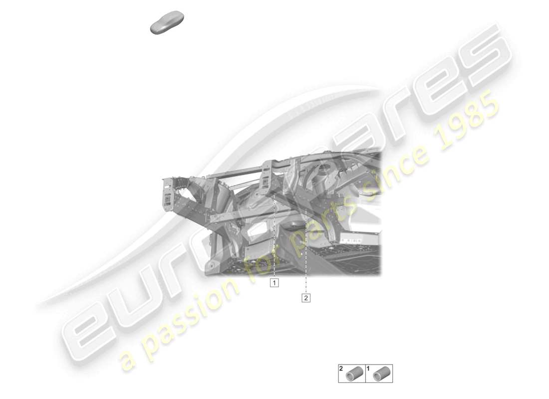 a part diagram from the porsche taycan parts catalogue