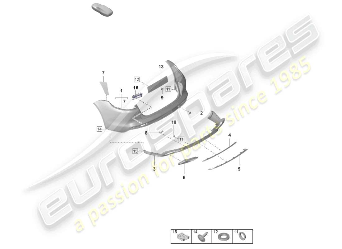 VIEW PARTS DIAGRAMS FROM THE PORSCHE PANAMERA PARTS CATALOGUE a part diagram from the porsche panamera parts catalogue
