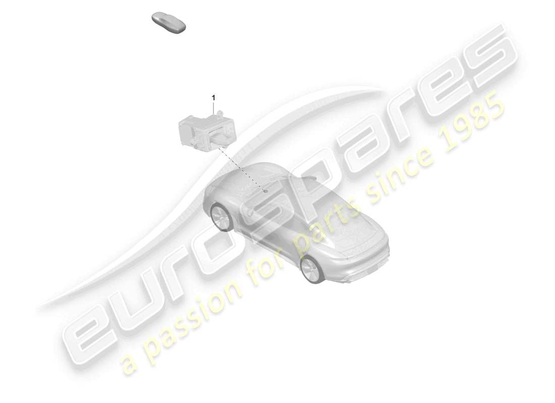 a part diagram from the porsche 2021 (taycan 9j1-1) parts catalogue