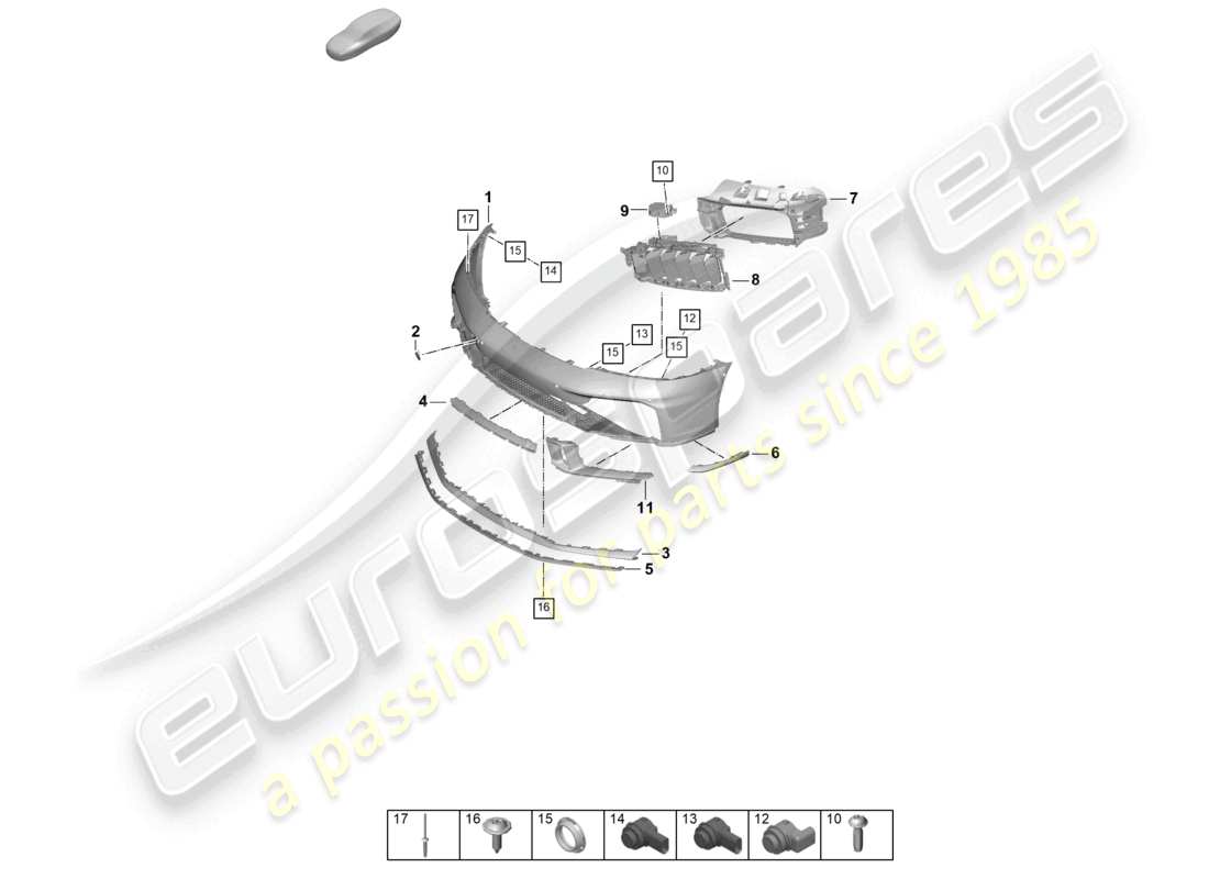 part diagram containing part number pac965501b