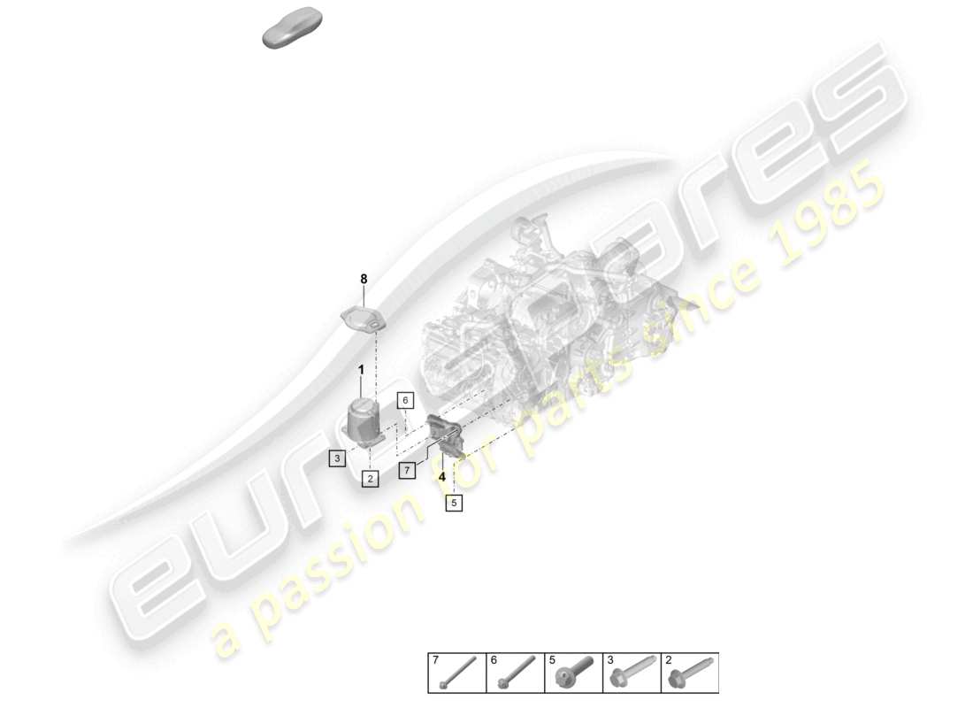 VIEW PARTS DIAGRAMS FROM THE PORSCHE 992 PARTS CATALOGUE a part diagram from the porsche 992 parts catalogue