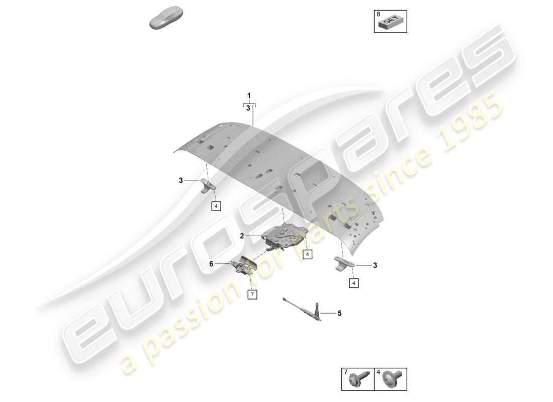 a part diagram from the porsche boxster parts catalogue